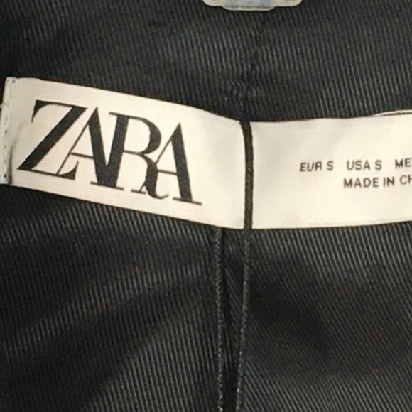 Zara Black Single Button Blazer New with Tags Sz S - Picture 4 of 10